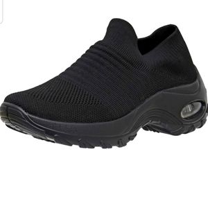 Cushion Air Women's Breeze Stretch Knit Slip on Sneaker +Memory Foam & LiteSole